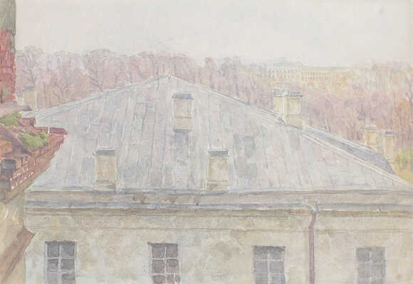 Калинин Владимир Дмитриевич. Вид из окна общежития. Ленинград